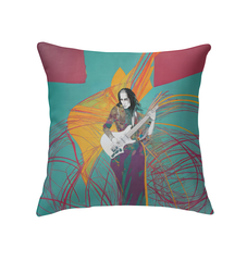 Enchanted Meadow design on indoor decorative pillow