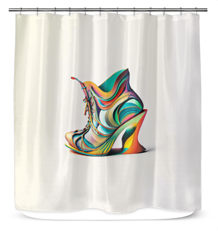 AeroMotion Futuristic Shoe Shower Curtain - Beyond T-shirts