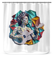 Bassline Bliss Shower Curtain