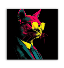 Majestic Kitty Canvas Artwork - Beyond T-shirts