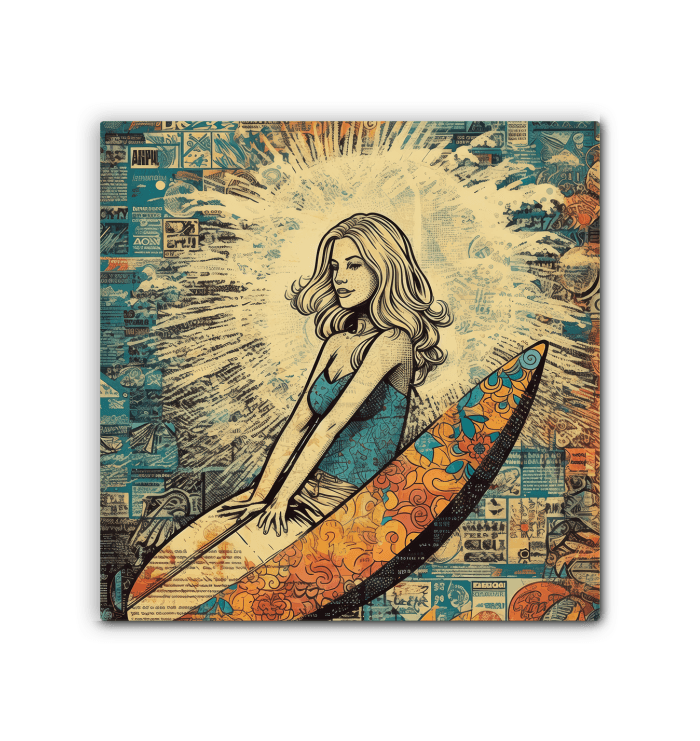 Surfing 1 28 Wrapped Canvas - Beyond T-shirts