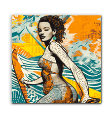 Detailed artwork on Surfing 5 30 Canvas