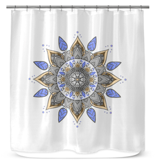 Celestial Mandala Moonlit Curtain - Beyond T-shirts