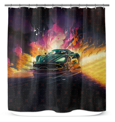 Off-Road Rally Shower Curtain