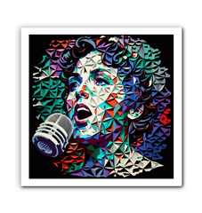 New Wave Synth Wrapped Canvas