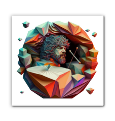 Pitched Peaks Wrapped Canvas