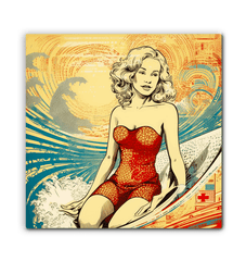 Wave Rider's Bliss Wrapped Canvas - Beyond T-shirts