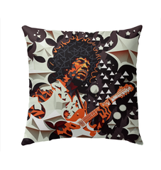 Jazz Note Garden Outdoor Pillow