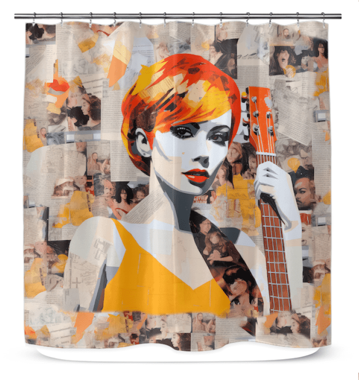 Enchanting Chords Shower Curtain - Beyond T-shirts