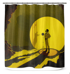 SurArt 102 shower curtain featuring stylish design, perfect for modern bathrooms.