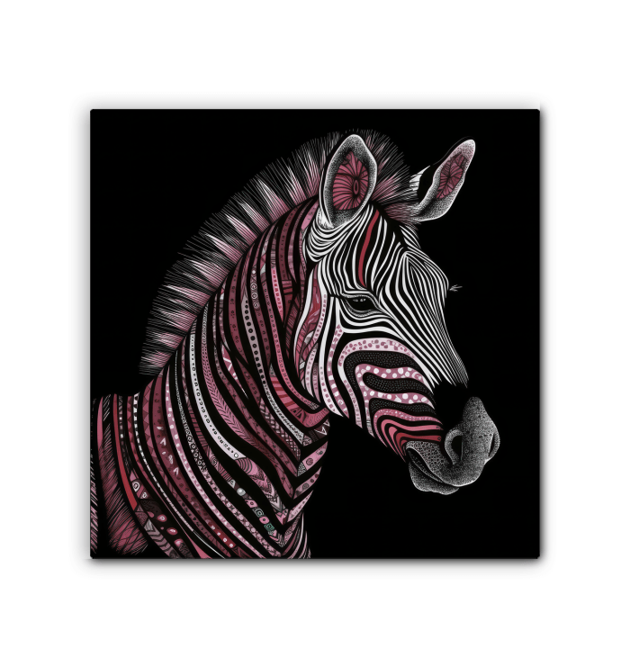 Majestic Zebra Run Canvas - Beyond T-shirts