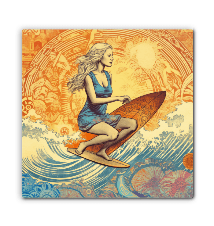 Surf Seeker Wrapped Canvas - Beyond T-shirts