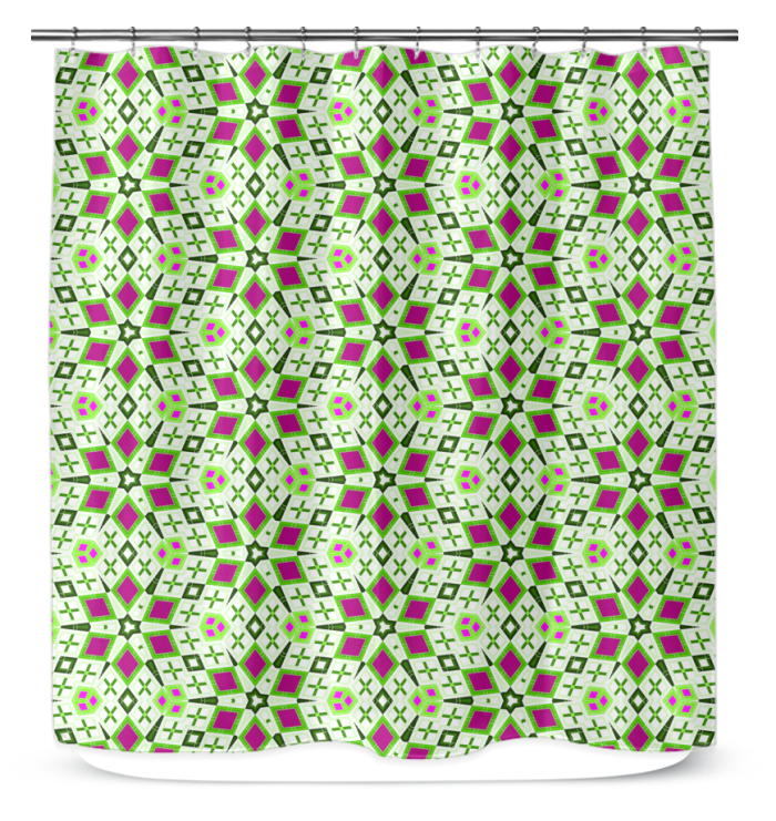 Geometric Bliss Shower Curtain