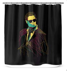 Vintage Vogue Shower Curtain - Beyond T-shirts