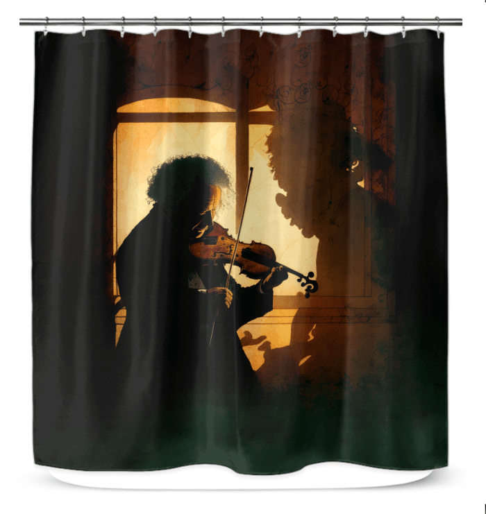 Sound of Serenity: Music-Inspired Bathroom Curtain - Beyond T-shirts