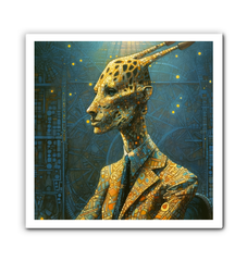 Distinctive Wrapped Canvas of Rabbit Nobleman.