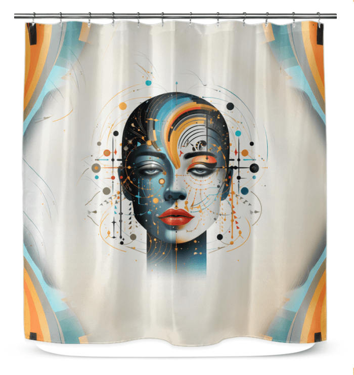 Symphony of Silhouettes Shower Curtain - Beyond T-shirts