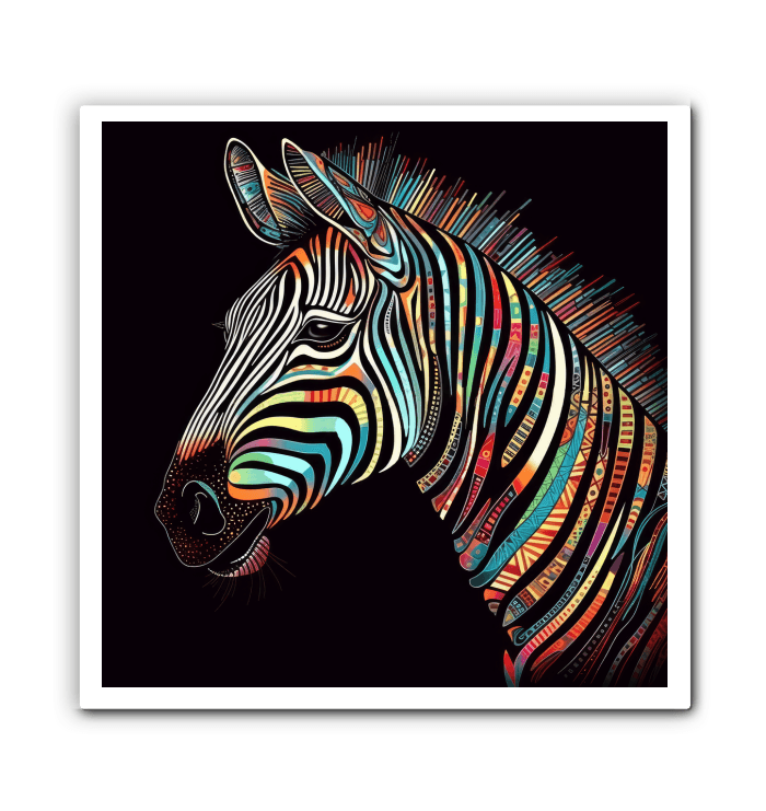 Zebra Waterhole Reflection Canvas - Beyond T-shirts