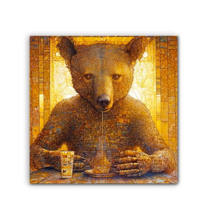 Adorable Bear Canvas for Home Decor