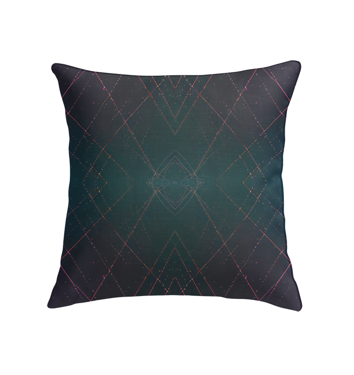 Stylish Urban Opulence Indoor Pillow in a modern living room setting.