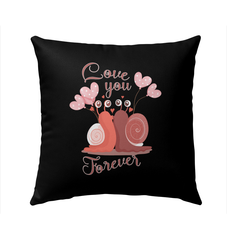 Love You Forever Outdoor Pillow