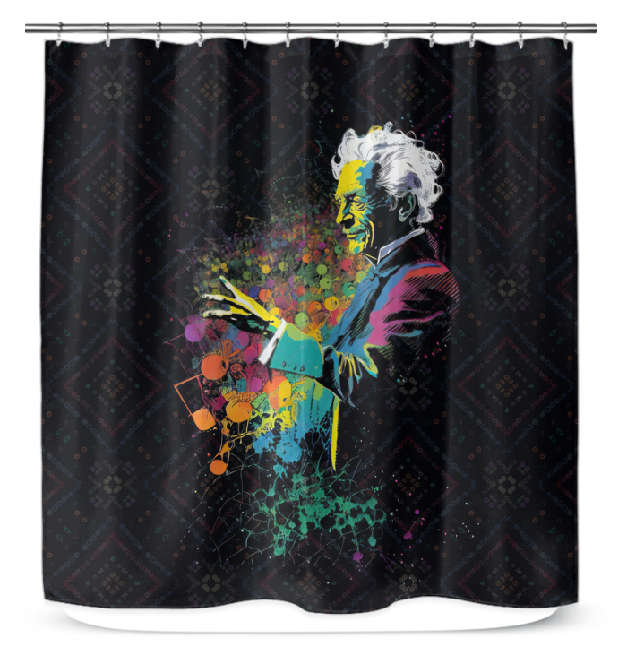 Wildflower Wonders Shower Curtain with colorful floral design for bathrooms.