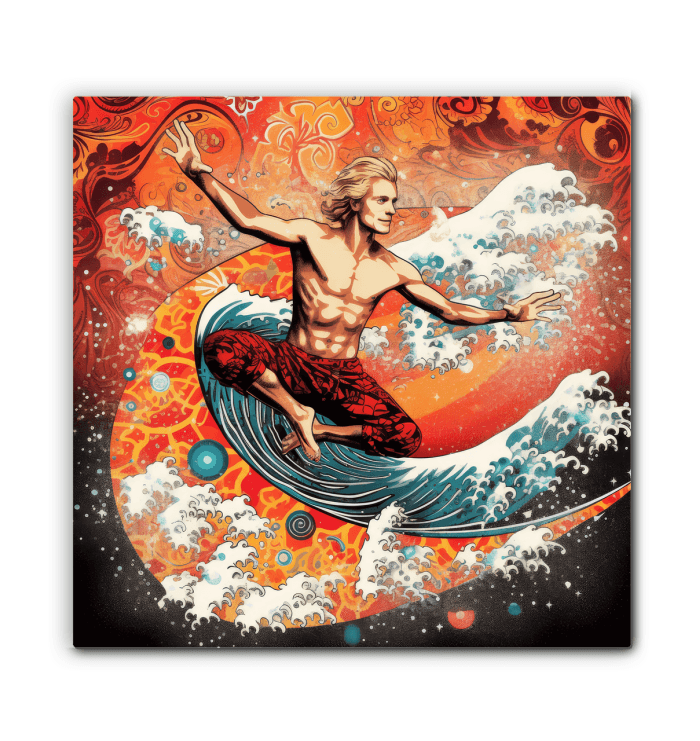 Wave Rider's Euphoria Wrapped Canvas - Beyond T-shirts