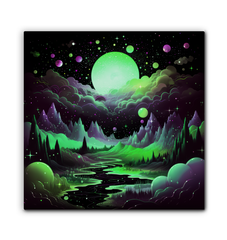 Tranquil Tropics Island Landscape Canvas