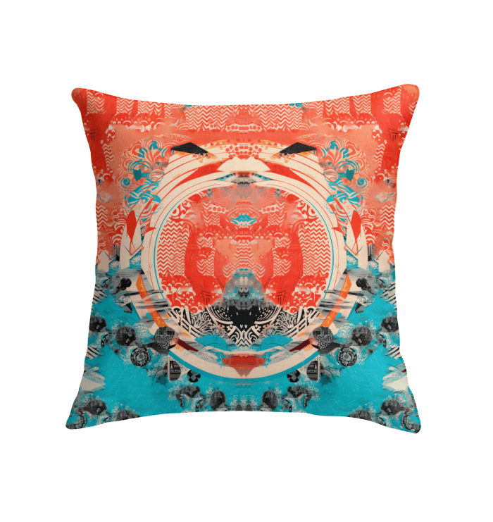 Surfing Coziness Throw Pillow - Beyond T-shirts