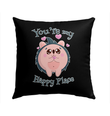 You're My Happy Place Outdoor Pillow