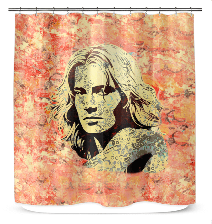 Surfing Serenity Shower Curtain - Beyond T-shirts