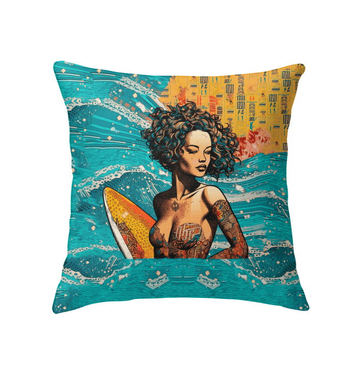 Seaside Serenity Indoor Pillow Embrace Coastal Tranquility - Beyond T-shirts