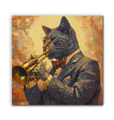 Cat's Whimsical Dreams Wrapped Canvas