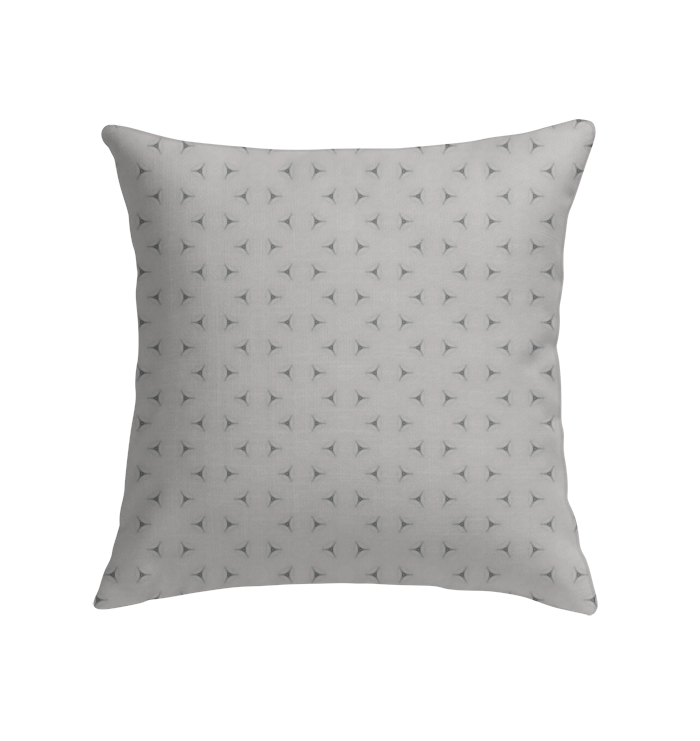 Modern Urban Shadows Pillow on a chic living room sofa.