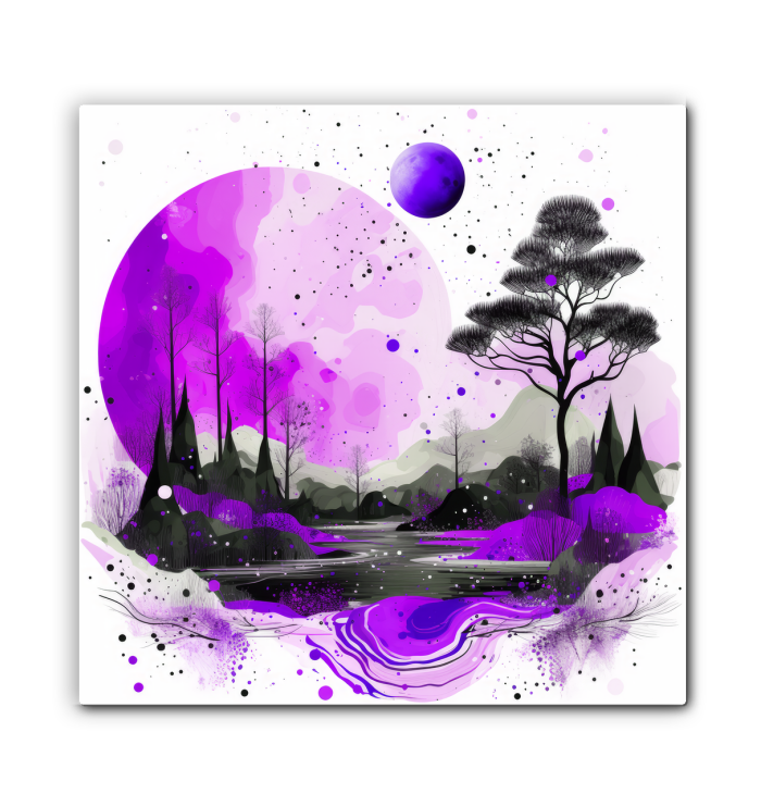 Serenity Summit Mountain Landscape Canvas