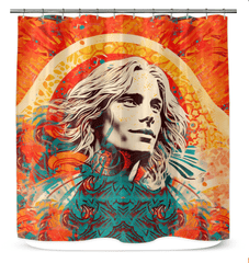 Wave Rider's Spirit Shower Curtain - Beyond T-shirts