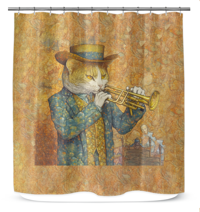 Cat's Whisker Wonderland Shower Curtain