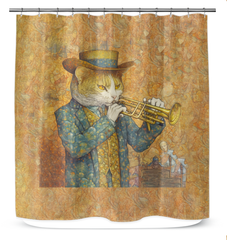 Cat's Whisker Wonderland Shower Curtain