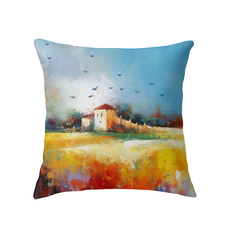 Serene Sunset Landscape Indoor Pillow