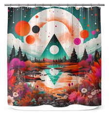 Lustrous Lakeside Landscapes Lake Curtain