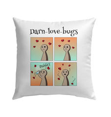 Darn Love Bugs Outdoor Pillow