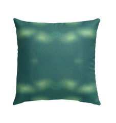 Elegant outdoor garden pillow with vintage design on patio setting.