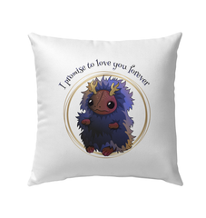 I Promise To Love You Forever Outdoor Pillow