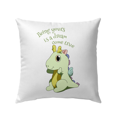 Being Yours Is a Dream Outdoor Pillow