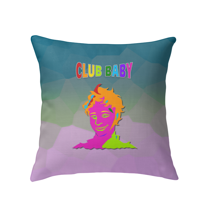 Fairy Castle Fantasy Indoor Pillow displayed on a sofa or chair.