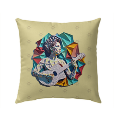 Vintage Vinyl Outdoor Pillow