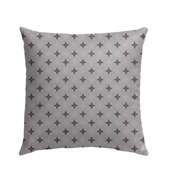 Elegant outdoor pillow with desert-inspired design.