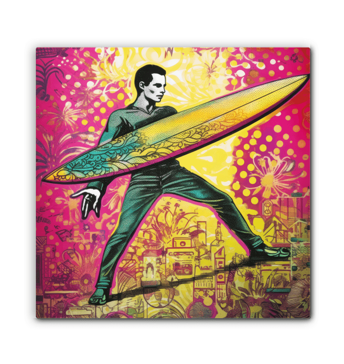 Surfing 1 07 Wrapped Canvas - Beyond T-shirts