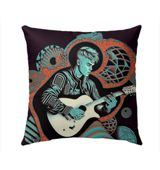 Violin Serenity Outdoor Pillow