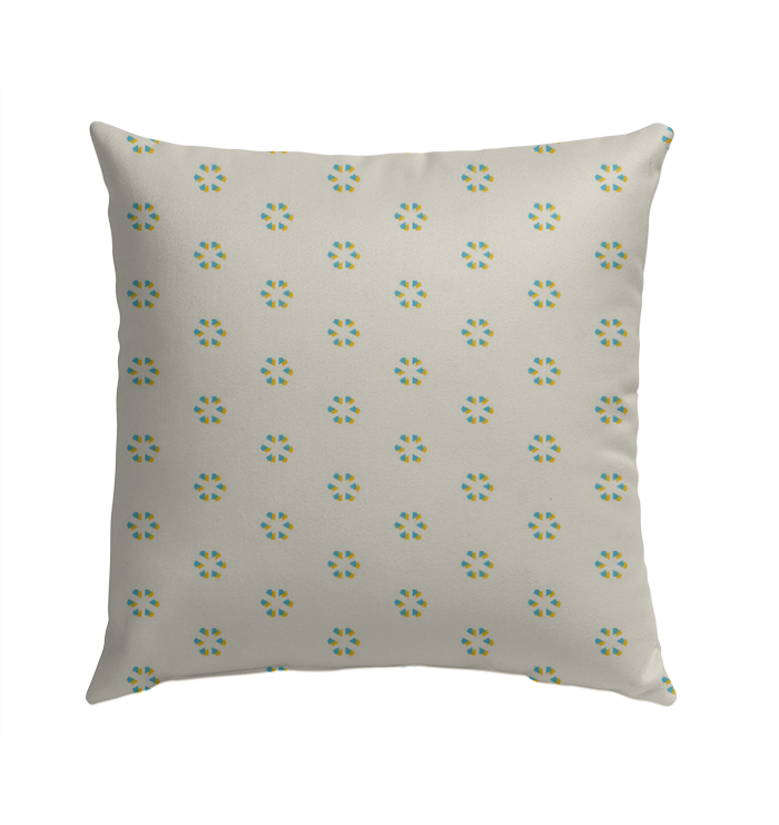 Geometric Serenity Minimalist Outdoor Pillow